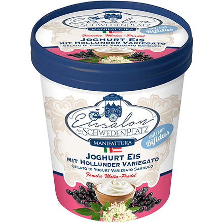 Joghurt-Eis, mit Holunder